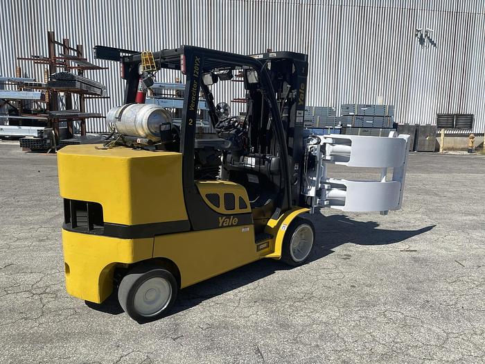 Used 12,000 POUND YALE ROLL CLAMP TRUCK W/ 72" CASCADE CLAMP