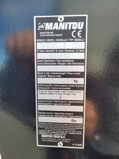 2021 Manitou  3Ton Winch