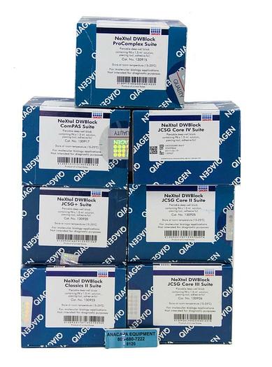 Qiagen NeXtal DWBlock Suite 130917 130915 130920 130923 + New Lot of 7 (8120)W