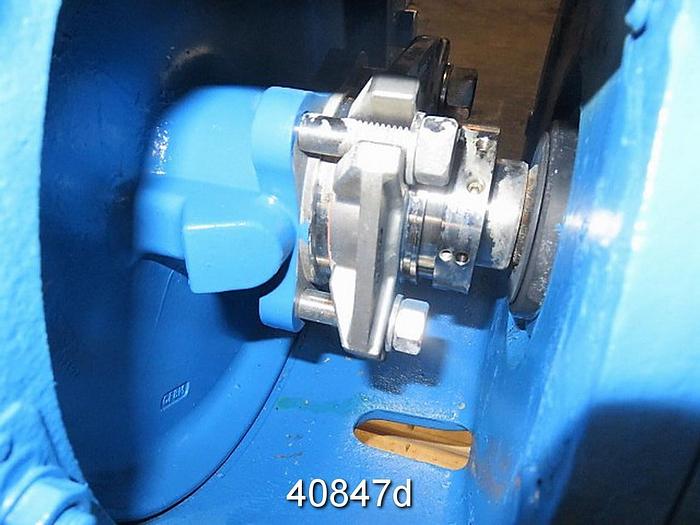 Used Goulds 3196 1.5x3x13 Pump, SS Casing, 5-Vane, 10.5" SS Impeller #40847