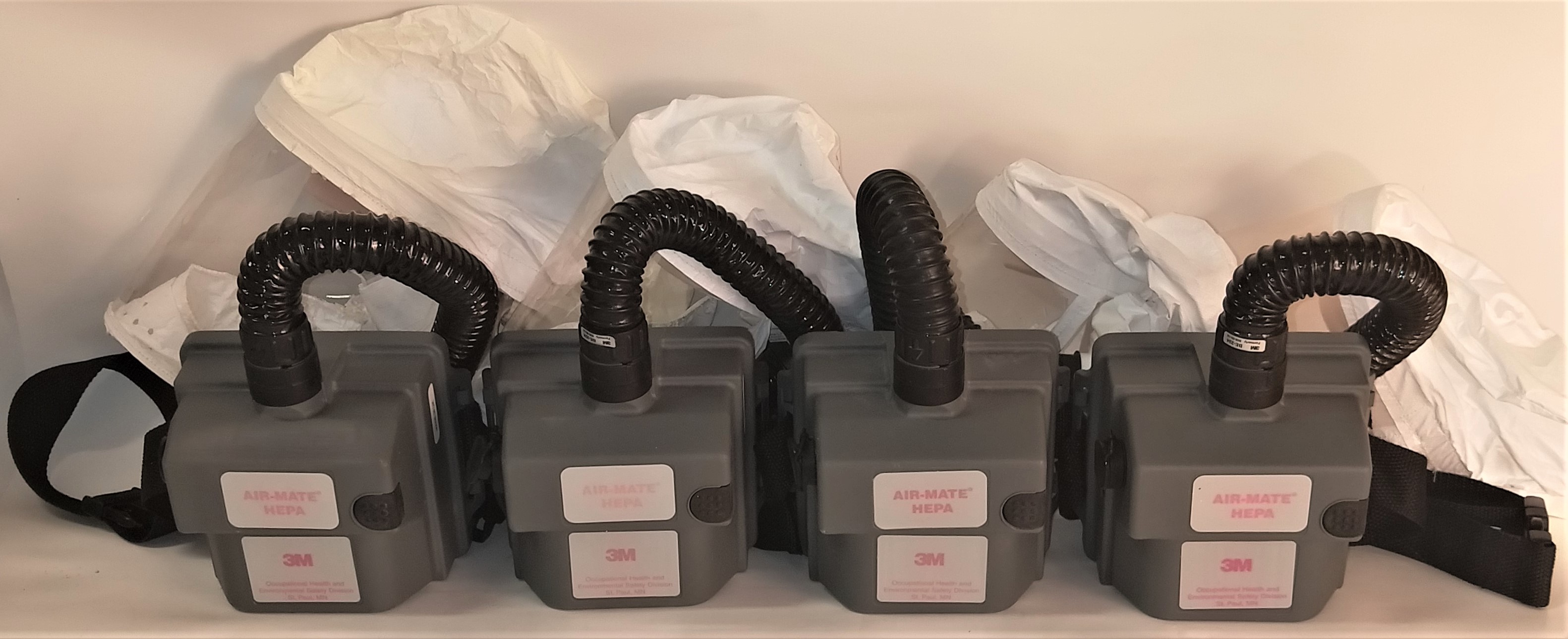 Used 3M AirMate HEPA Respirator (PAPR) Unit with Head Cover for Sale