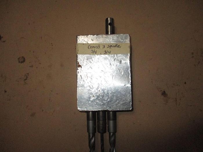Used CEMCO 3-SPINDLE FIXED CENTER BORING HEAD 