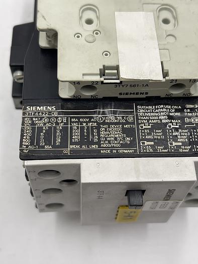 Used Siemens 3TF4422-0B