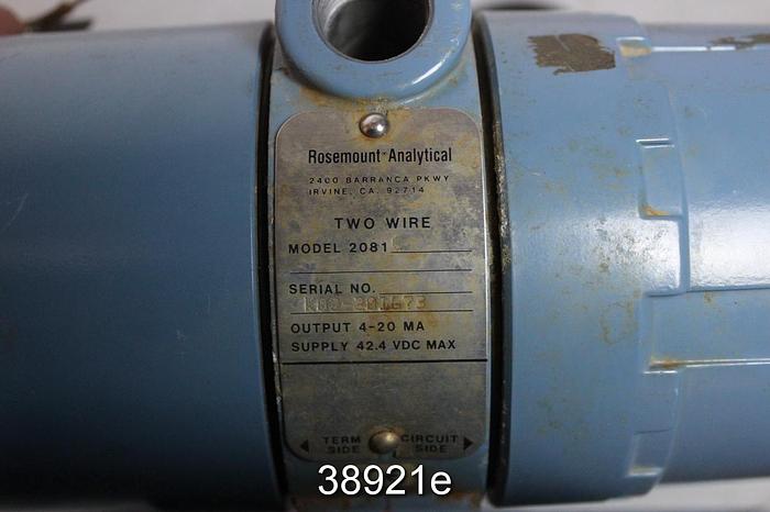 Used Rosemount 2081C Conductivity Microprocessor Transmitter #38921