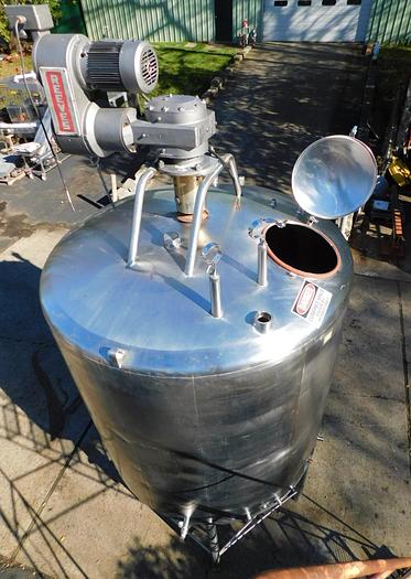 Used 1500 GALLON SCRAPE AGITATED MIX TANK – S/S – JACKETED (#9662)