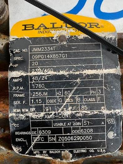 Used Goulds 4'' x 3'' Mild Steel Centrifugal Pump