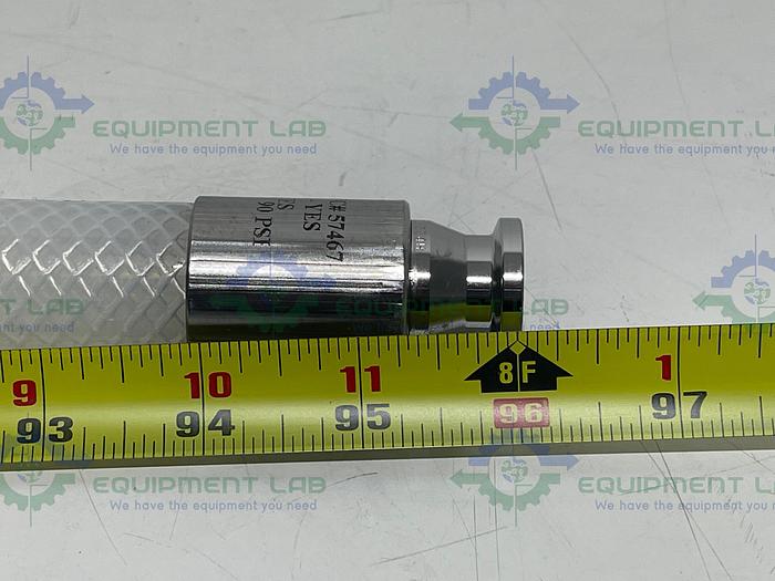 Used Saint Gobain  23035763 Pure Fit 96" Hose w/ 1" Sanitary Fitting 90 PSI at 20°C