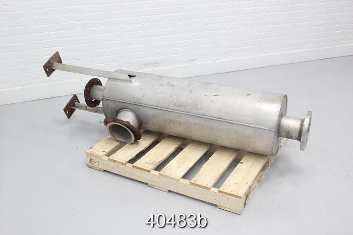 Used Vacuum Pump Silencer, 15.5" Diameter, 48" Length #40483