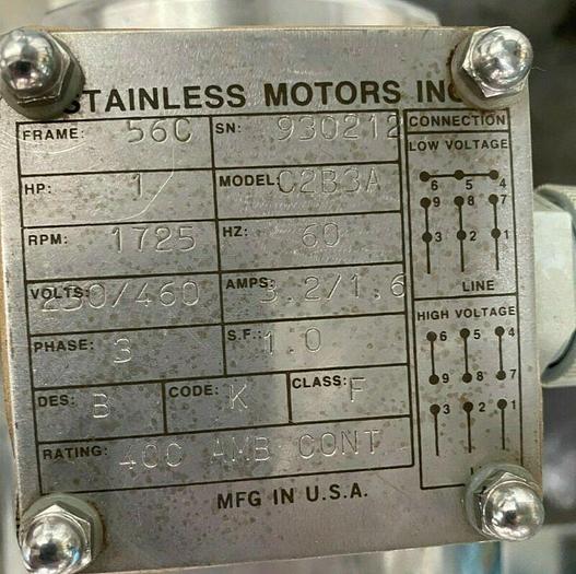 Used Millipore TFF Skid w/ Waukesha 030 Pump & 80L Jacketed Vessel w/ Controller