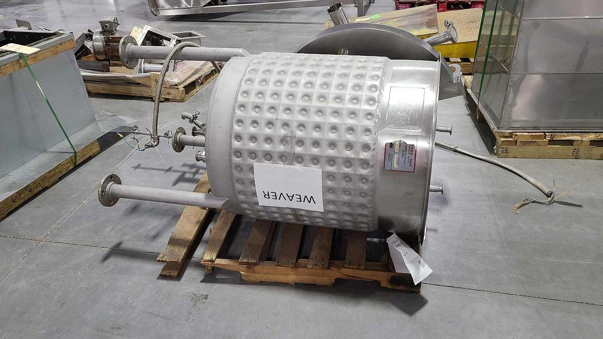 Used Perma-San Dimple Jacketed Kettle with Agitation