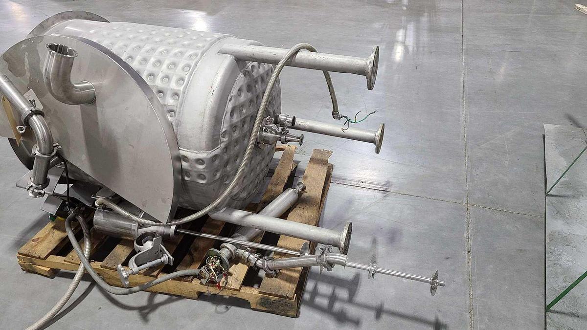 Used Perma-San Dimple Jacketed Kettle with Agitation