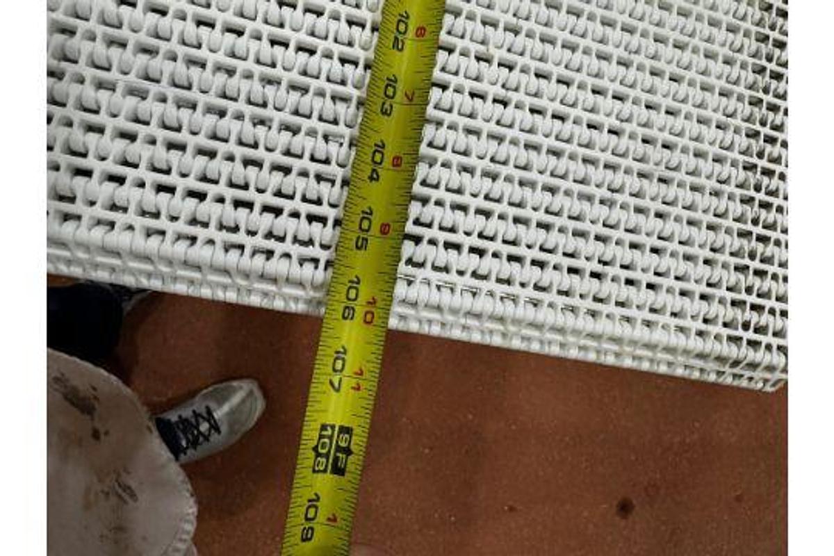 Used Stainless Steel Frame Conveyor Mounted on Casters