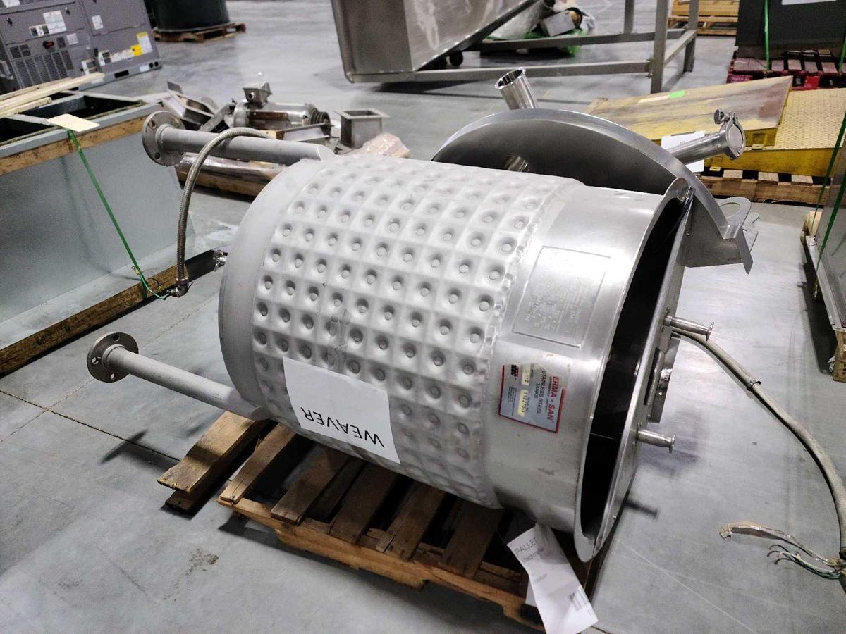 Used Perma-San Dimple Jacketed Kettle with Agitation
