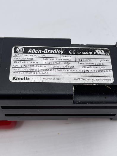 Used Allen-Bradley MPL-B1530U-VJ74AA Ser A