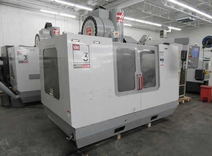 Used 2005 HAAS VM-3 CNC Vertical Machining Center w 4th & 5th Axis Brushless Drives, 24+1 ATC, Chip Auger
