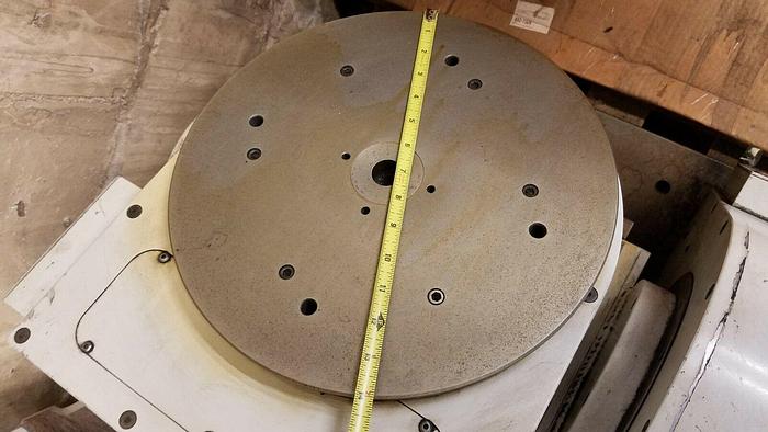 Used 14" CNC Multi Axis Rotary Table Gimbal Positioner Multi Angle Machining with Fanuc Drives