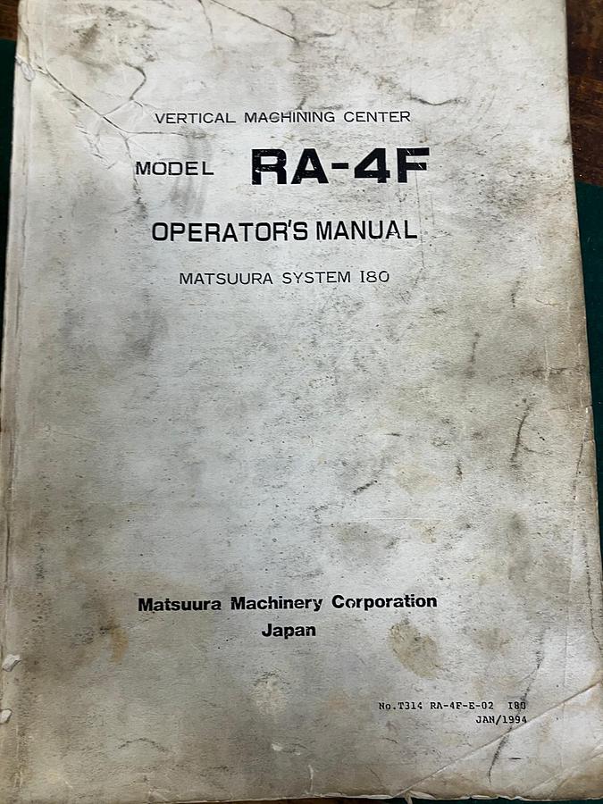 Used 1994 MATSUURA RA-4F
