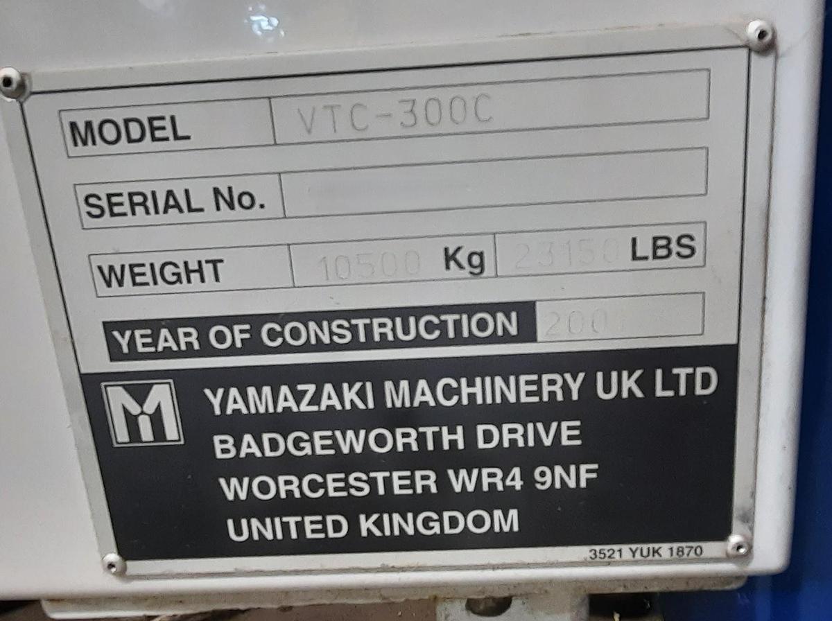 Used 2001 MAZAK VTC300C