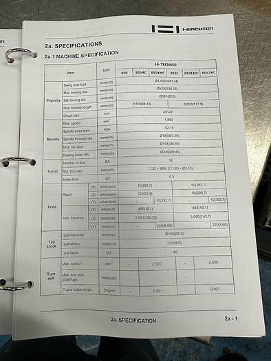 Used 2014 HWACHEON Hi-TECH 850L YMC