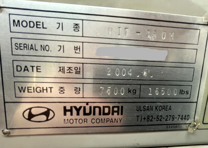Used 2004 HYUNDAI HIT 360M