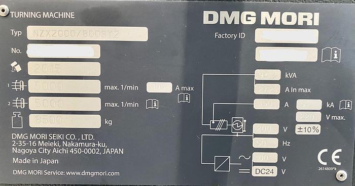 Used 2016 DMG NZX 2000/800 SY2