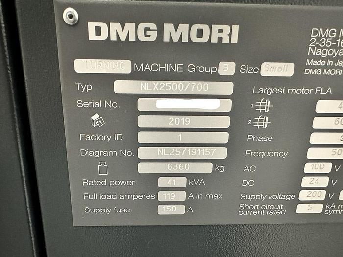 Used 2019 DMG DMG NLX 2500/700 SYM
