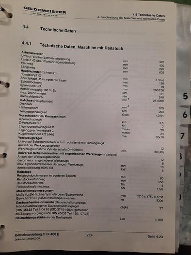 Used 1998 GILDEMEISTER CTX 410 E