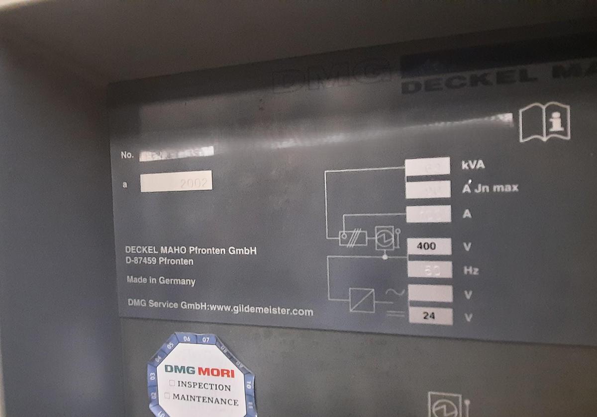 Used 2002 Deckel Maho DMU 100T