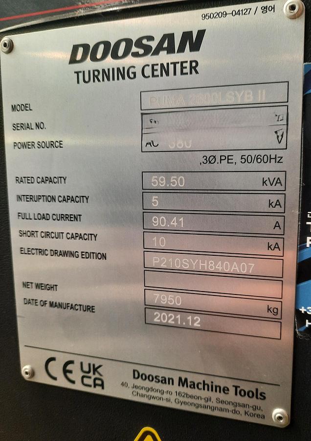 Used 2021 DOOSAN PUMA 2600 LSYB II