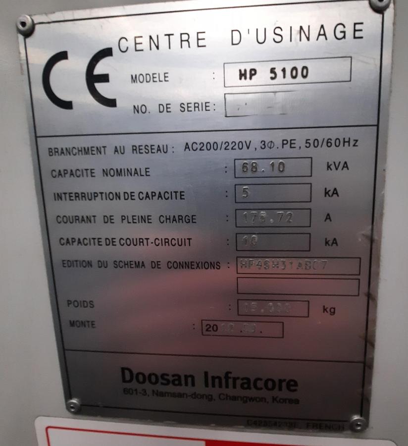 Used 2013 DOOSAN HP5100 + Fastems FPC 1000