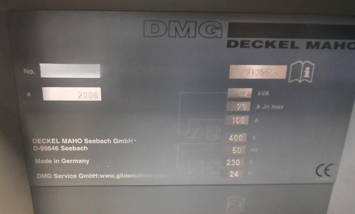 Used 2006 Deckel Maho DMU50 Evo Linear