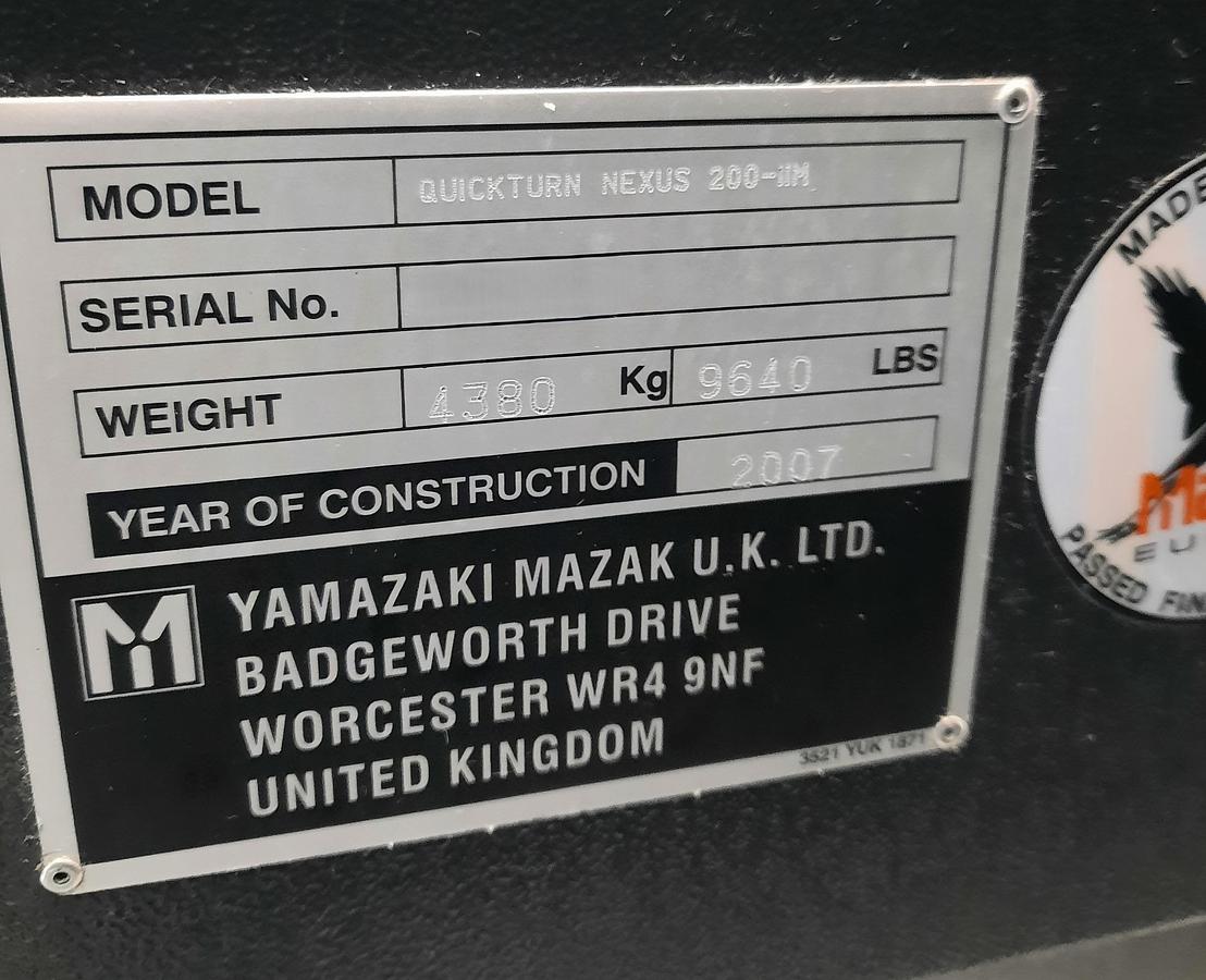Used 2007 MAZAK QTN 200 II M