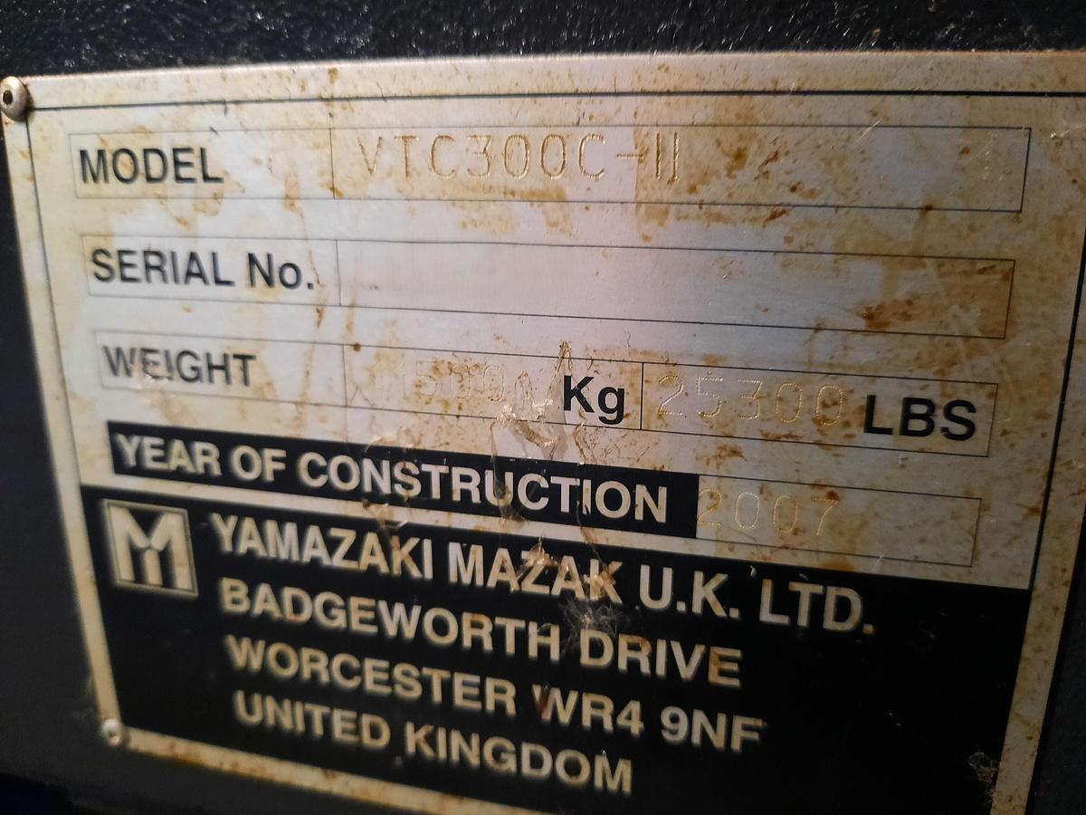 Used 2007 MAZAK VTC300C II