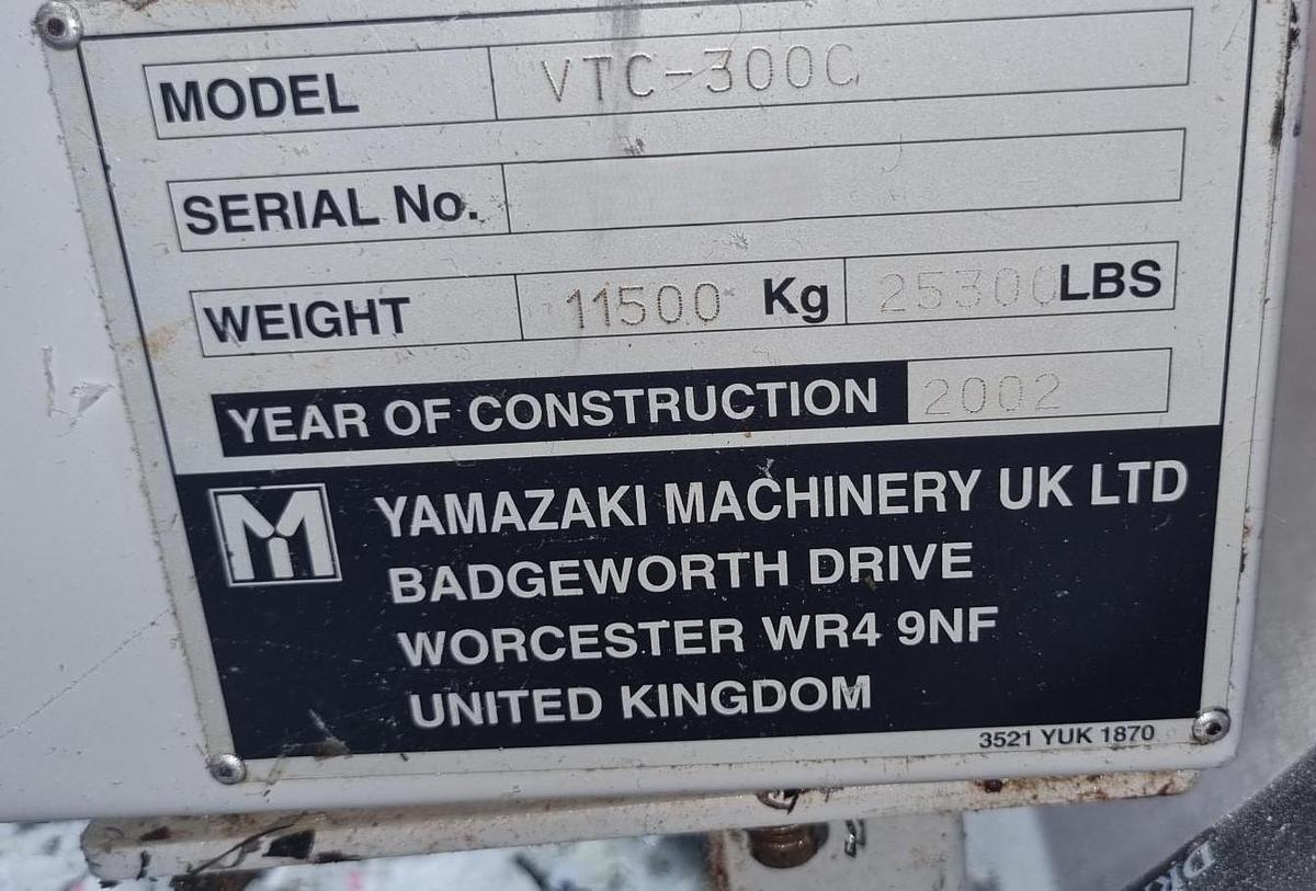 Used 2002 MAZAK VTC300C II
