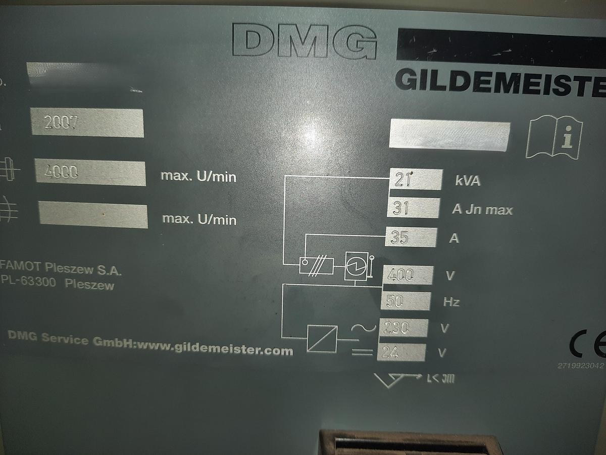 Used 2007 DMG Gildemeister NEF 400