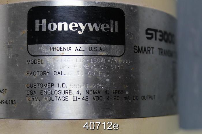 Used Honeywell ST300 Smart Transmitter, Model STR14G-11A-1B0AFAAA1000-CC,DM,LP,MB. C1C3-814B #40712