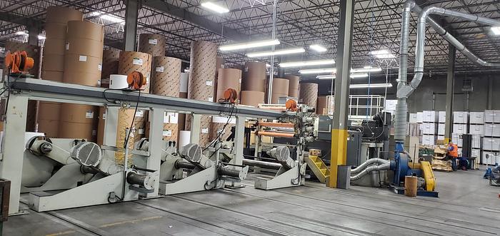 Used 57" (1.44M) MAXSON DFK DUAL ROTARY KNIFE SHEETER 2000