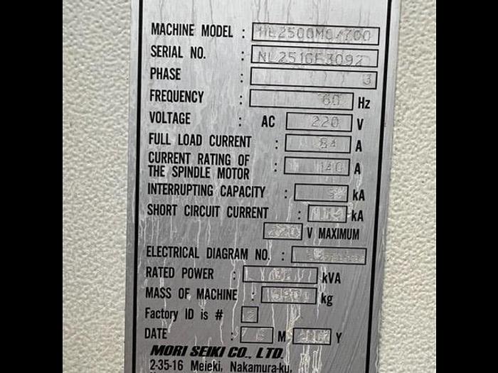 Used 2009 Mori Seiki NL2500MC/700