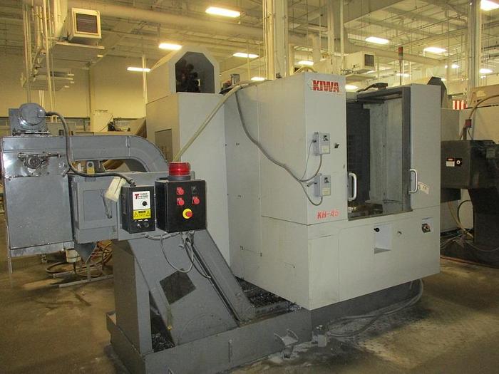 2005 Kiwa KH-45G 4 Axis Two-Pallet Horizontal CNC Machining Center