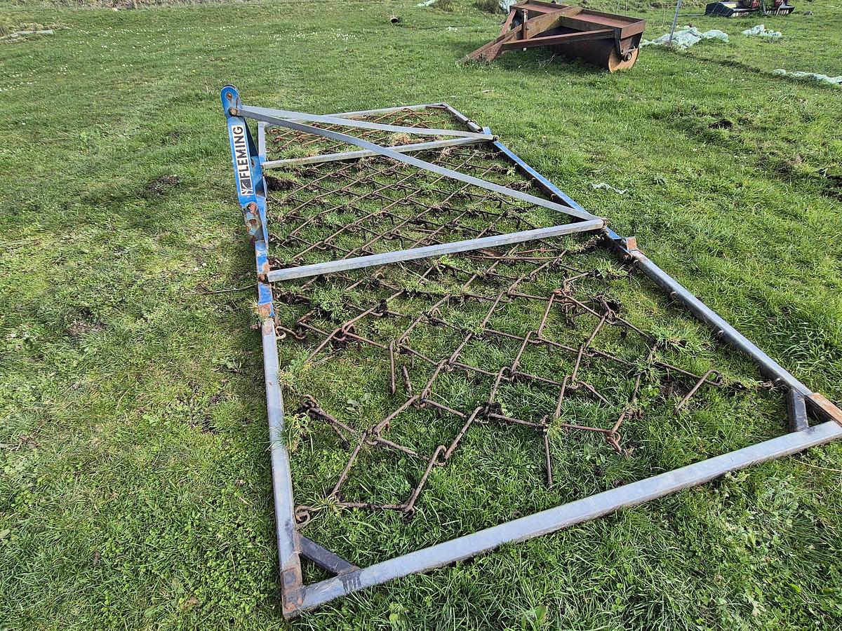 Used Fleming Folding Pasture Harrow