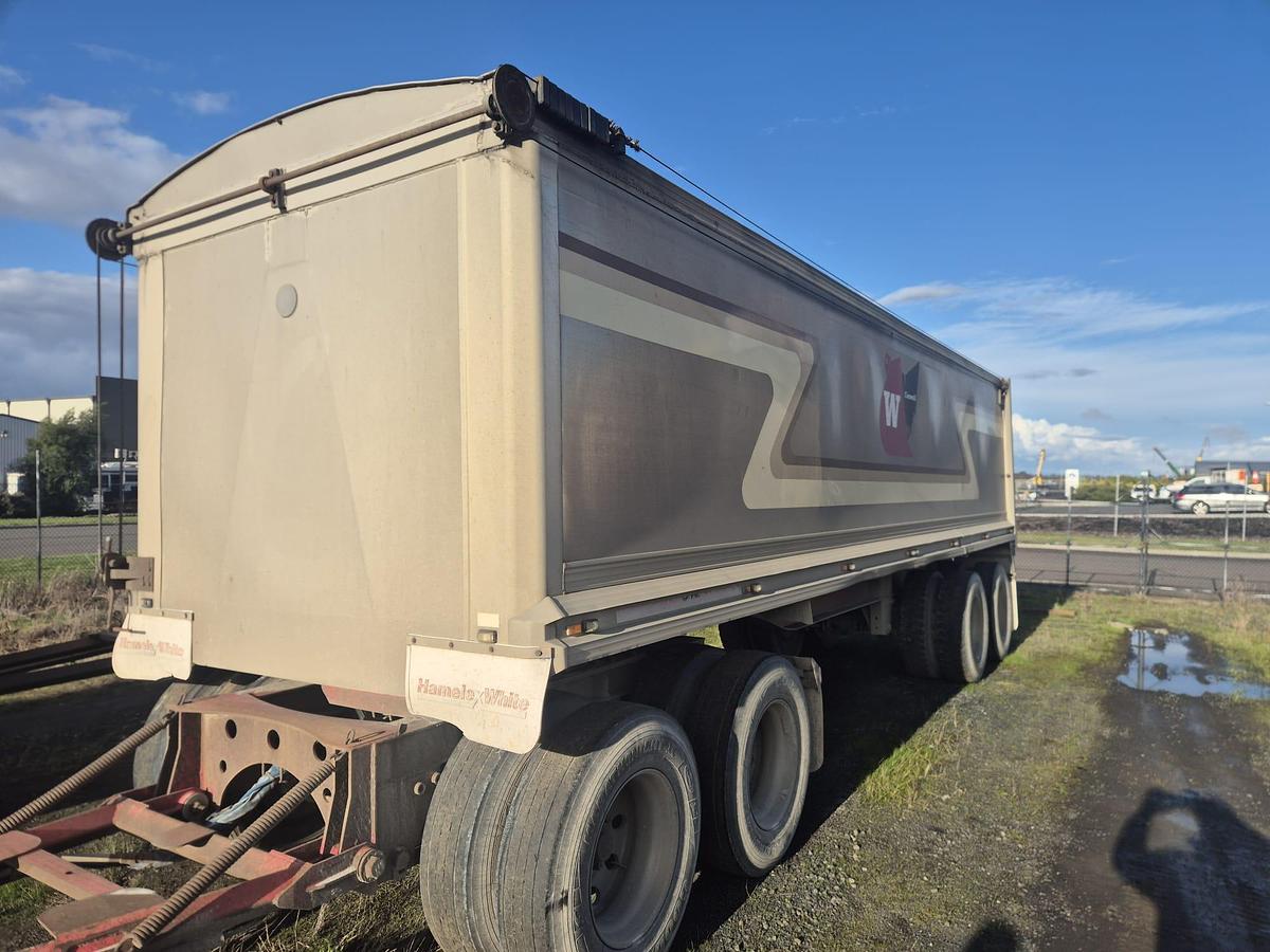 Used 2007 Hamelex Quad Dog Tipper Trailer