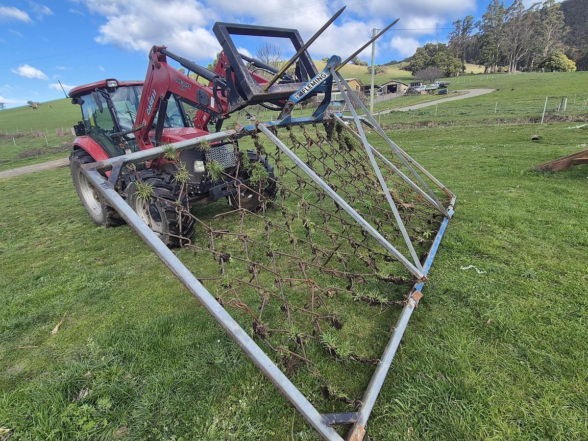 Used Fleming  Folding Pasture Harrows