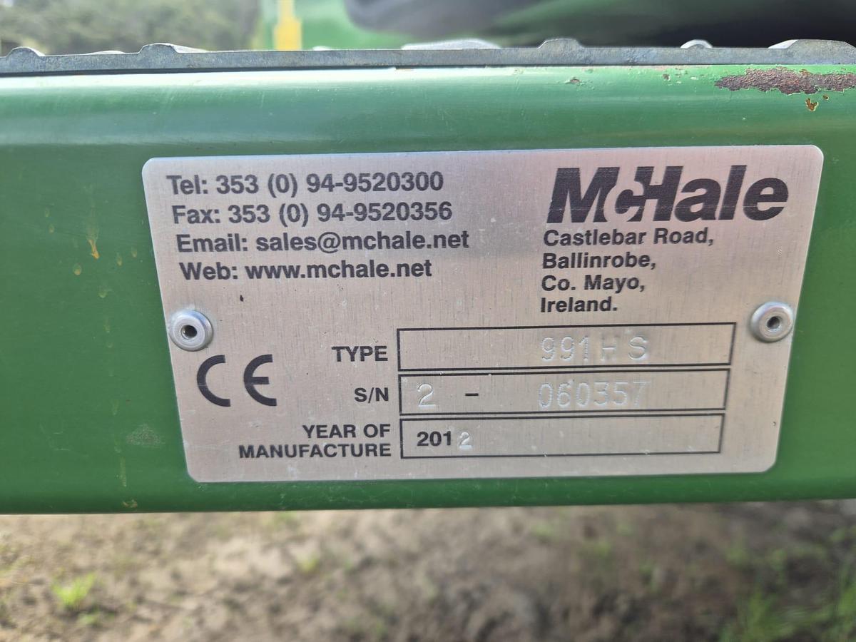 Used 2012 McHale 991 High Speed Twin Satelite Silage Wrapper