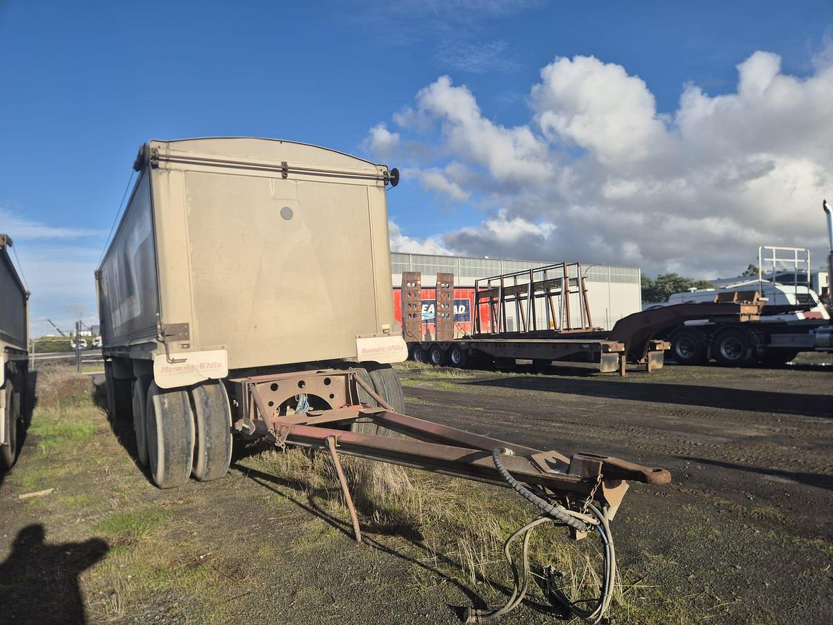 Used 2007 Hamelex Quad Dog Tipper Trailer