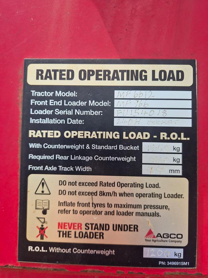 Used Massey Ferguson 6612