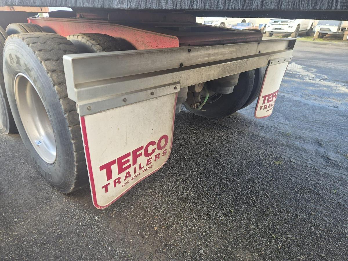 Used 2014 Tefco Quad Dog Tipper Trailer