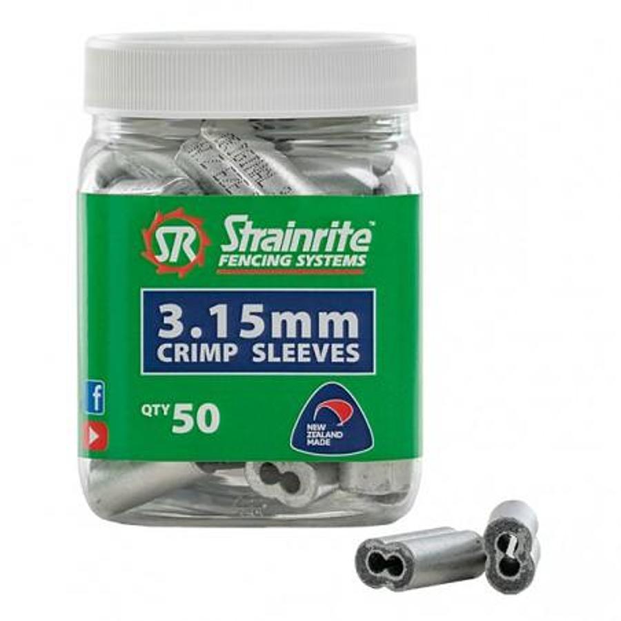 Used Strainrite Crimp Sleeve 3.15mm Pot 50