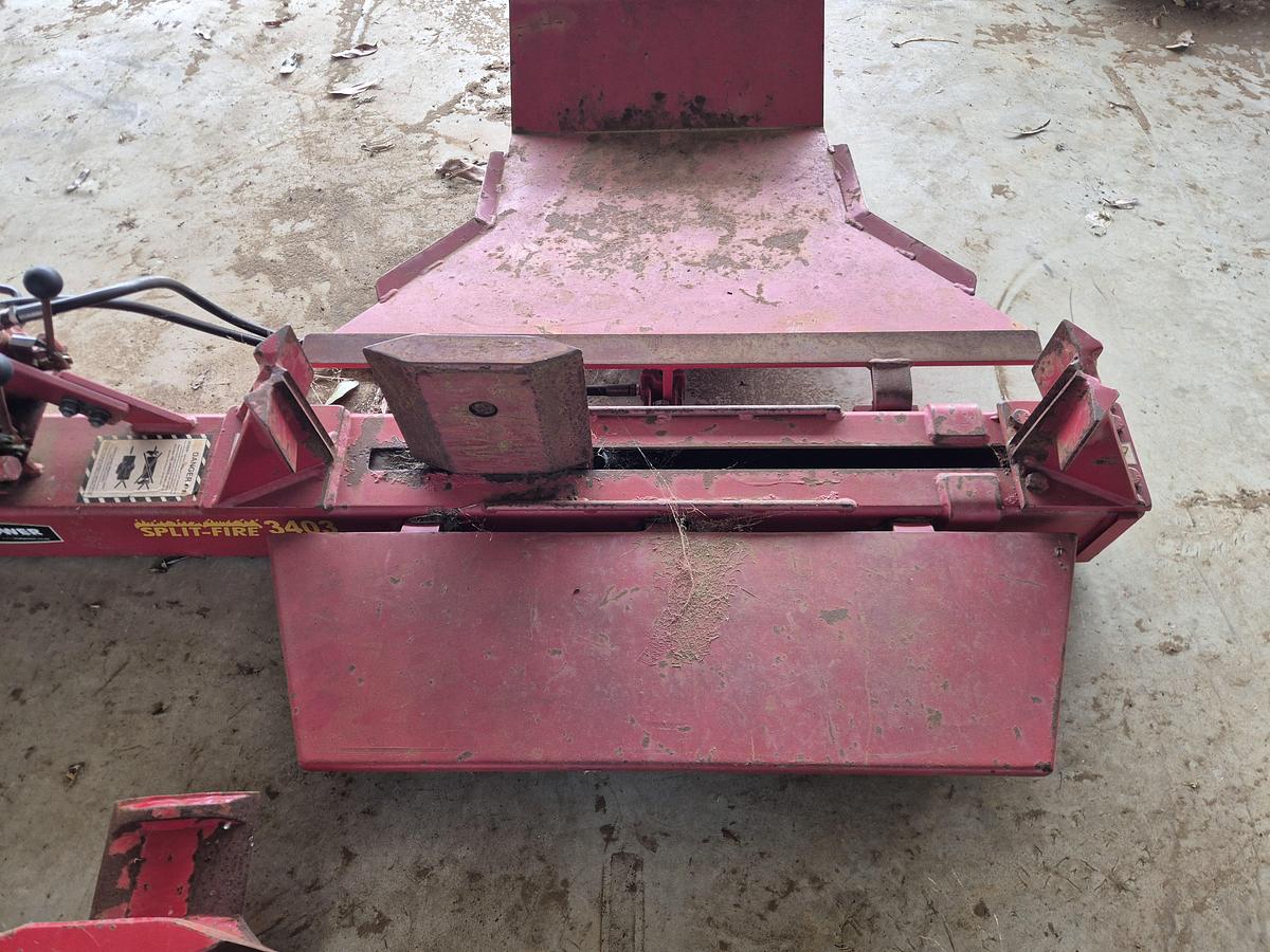 Used Split Fire Log Splitter 3403