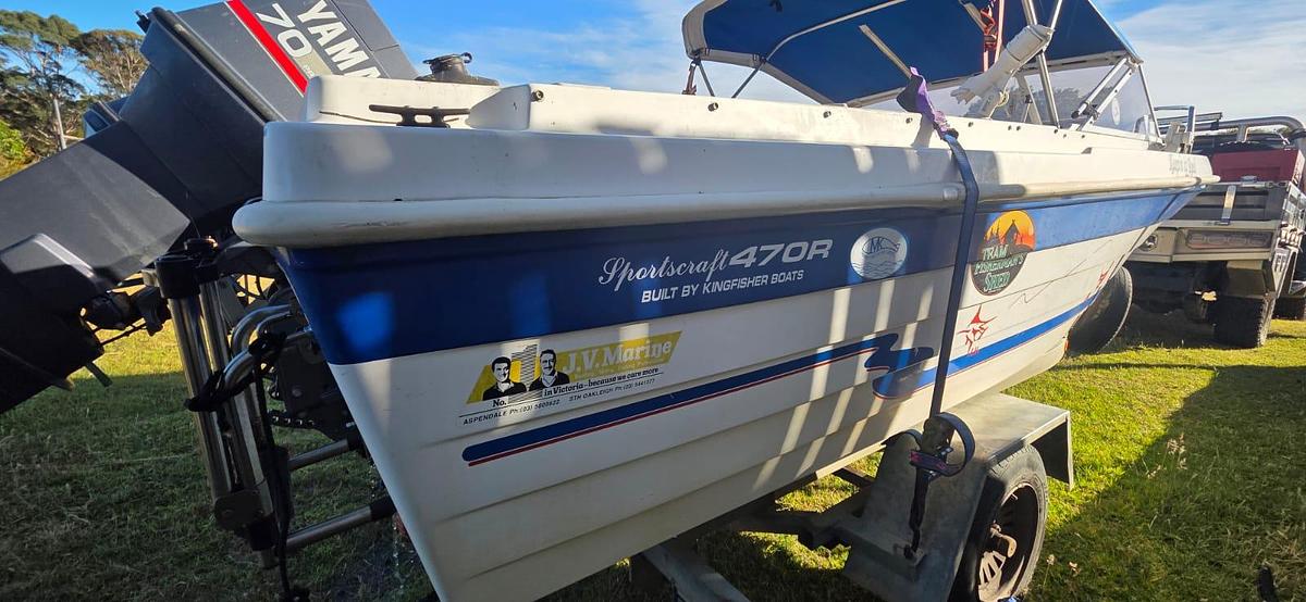 Used 1996 Kingfisher 70 HP Sportscraft 470r