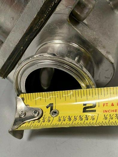 Used Crane Saunders Diaphragm Valve, 2 Valves w/ 1 1/2" & 1/2" Sanitary Fittings